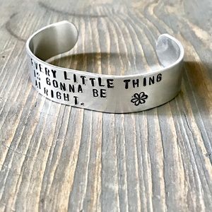 handmade Jewelry - Hand stamped adjustable metal cuff bracelet handmade Jewelry - Hand stamped adjustable metal cuff bracelet